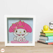 Tranh đính đá khung 18x18cm