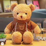 Gấu áo mũ lông xù