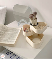 Kệ mỹ phẩm xoay 3 tầng