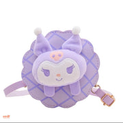 Túi đeo da đính gấu bông