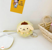 Túi đeo da đính gấu bông