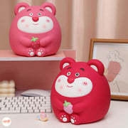 Ống heo tiết kiệm gấu dâu