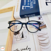 Kính giả cận gọng màu trong, đen