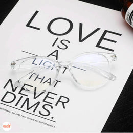 Kính giả cận gọng màu trong, đen