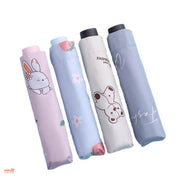 Dù trơn hoạ tiết thú cute