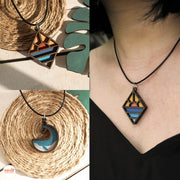 Dây chuyền gỗ vintage