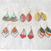 Bông tai gỗ vintage