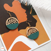 Bông tai gỗ vintage