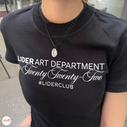 Vòng cổ dây đen mặt sò