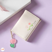 Ví kèm móc khóa hoa Tulip