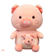 Thú bông lợn đeo túi