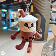 Móc khóa bông trà sữa