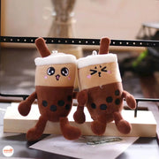 Móc khóa bông trà sữa