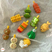 Vỉ 5 kẹp đồ ăn cute