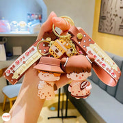 Móc khóa cô cậu trà sữa