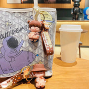 Móc khóa cô cậu trà sữa