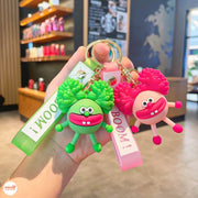 Móc khóa dây thú môi dày