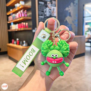 Móc khóa dây thú môi dày