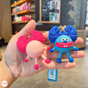 Móc khóa dây thú môi dày