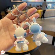 Móc khóa phi hành gia tai thỏ