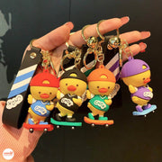 Móc khóa vịt trượt ván