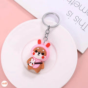 Móc khóa gấu thỏ