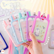 Dây đeo thẻ tai thỏ, mèo