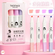 Set 4 bút highlight Tacotaco
