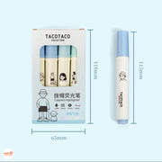 Set 4 bút highlight Tacotaco