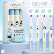 Set 4 bút highlight Tacotaco