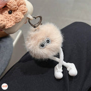 Móc khóa bông chân teo