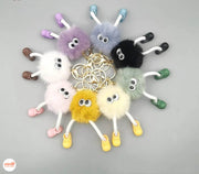 Móc khóa bông chân teo