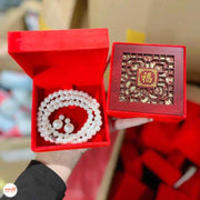 Set ngọc trai 3 chi tiết hộp nhung