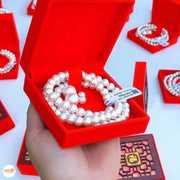 Set ngọc trai 3 chi tiết hộp nhung