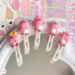 Vỉ 5 kẹp mái heo hồng