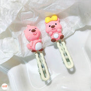 Vỉ 5 kẹp mái heo hồng