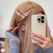 Vỉ 5 kẹp mái heo hồng