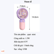 Quạt sạc charm trái cây 99168