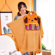 Mền thú bông gấp gọn