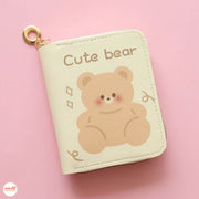 Ví cầm tay mini 2 ngăn hình gấu