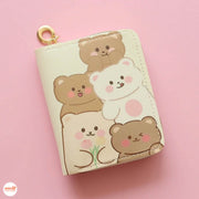 Ví cầm tay mini 2 ngăn hình gấu
