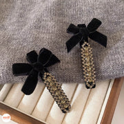 Kẹp mái nơ đính đá