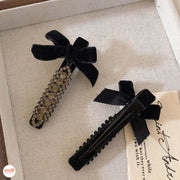 Kẹp mái nơ đính đá