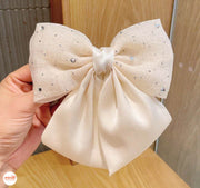 Kẹp nơ 3 lớp đính đá