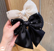 Kẹp nơ 3 lớp đính đá