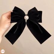 Kẹp tóc nơ nhung 3 tầng