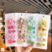 Set 5 kẹp nơ vải