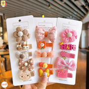 Set 5 kẹp nơ vải