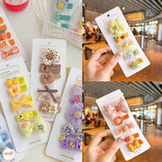 Set 5 kẹp nơ vải