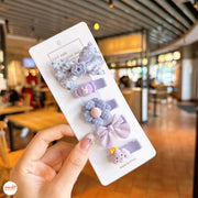 Set 5 kẹp nơ vải